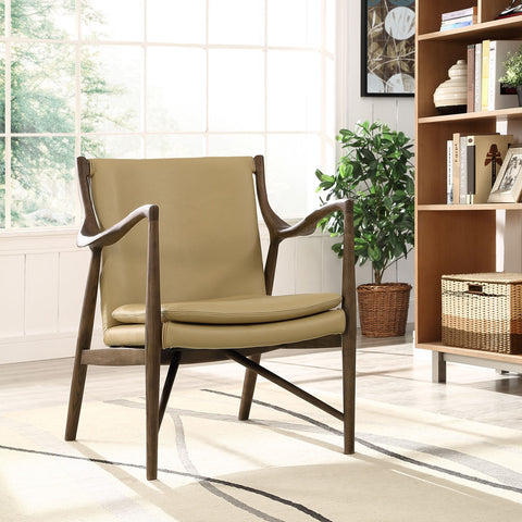 Modway Makeshift Leather Lounge Chair