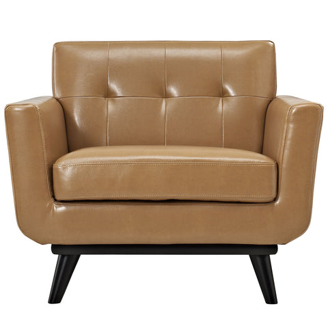 Modway Engage Leather Sofa Set