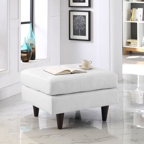 Modway Empress Leather Ottoman