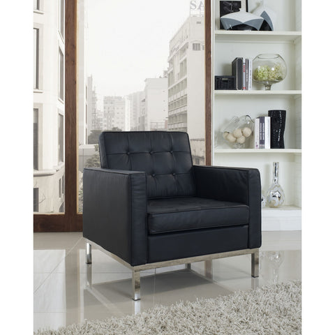Modway Loft Leather Armchair
