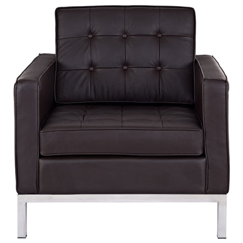 Modway Loft Leather Armchair