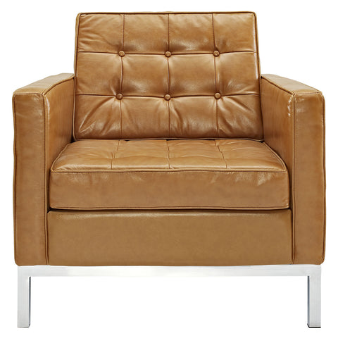 Modway Loft Leather Armchair