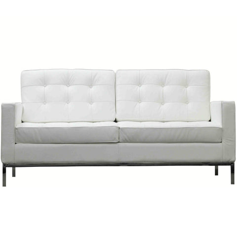 Modway Loft Leather Loveseat