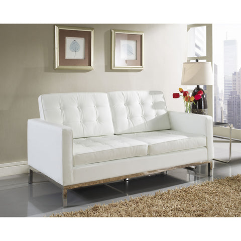 Modway Loft Leather Loveseat