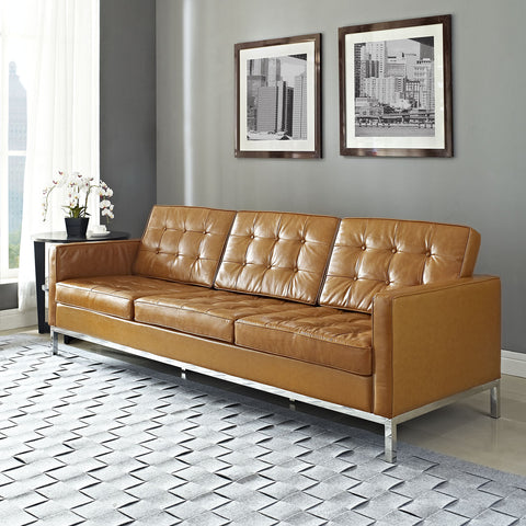 Modway Loft Leather Sofa