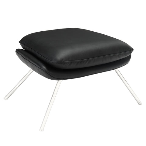 Modway W Leather Lounge Chair