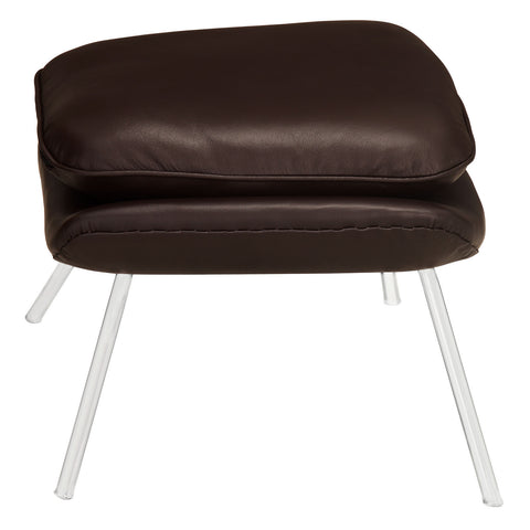 Modway W Leather Lounge Chair