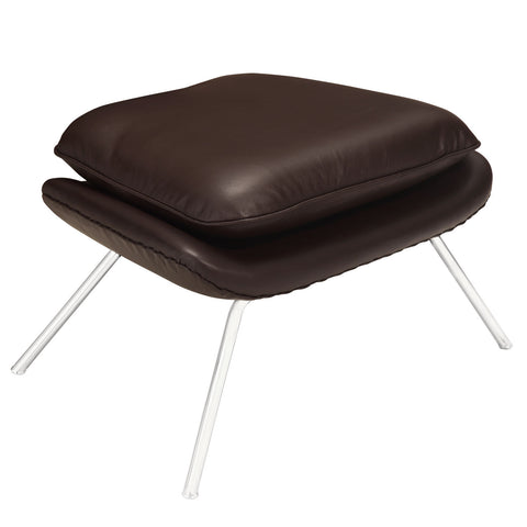Modway W Leather Lounge Chair