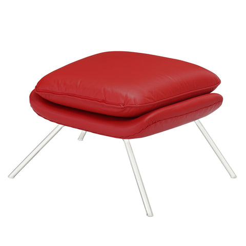 Modway W Leather Lounge Chair