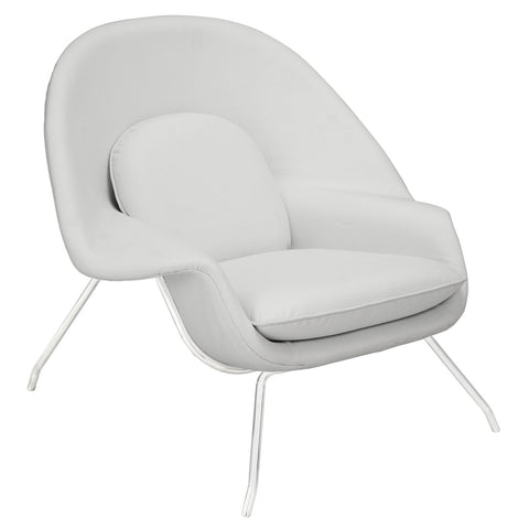 Modway W Leather Lounge Chair