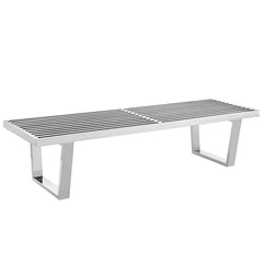 Modway Sauna  Stainless Steel Bench