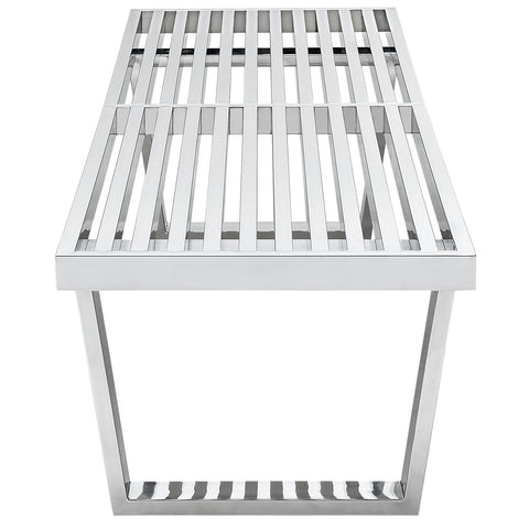 Modway Sauna  Stainless Steel Bench