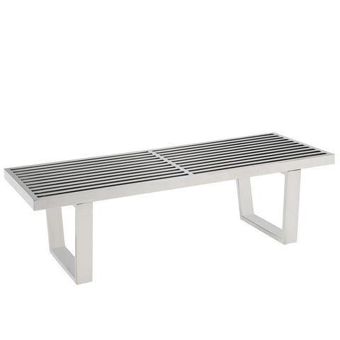 Modway Sauna  Stainless Steel Bench