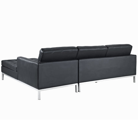 Modway Loft Right-Arm Leather Sectional Sofa