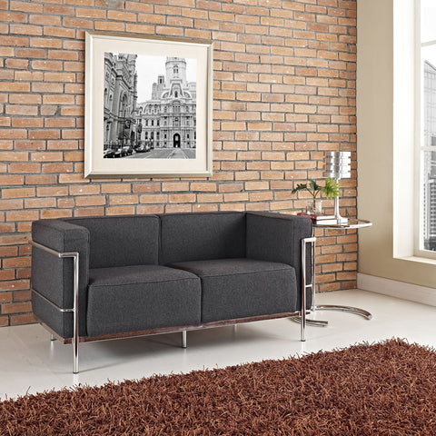 Modway Charles Grande Wool Loveseat