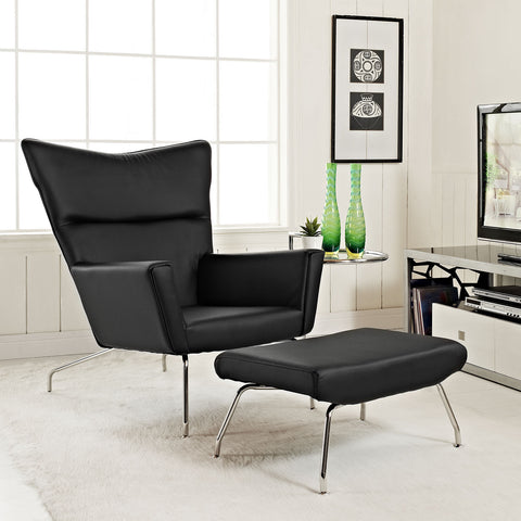 Modway Class Leather Lounge Chair