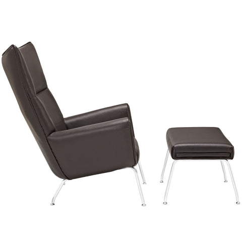 Modway Class Leather Lounge Chair