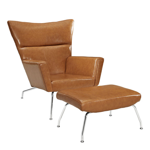 Modway Class Leather Lounge Chair