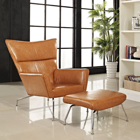 Modway Class Leather Lounge Chair