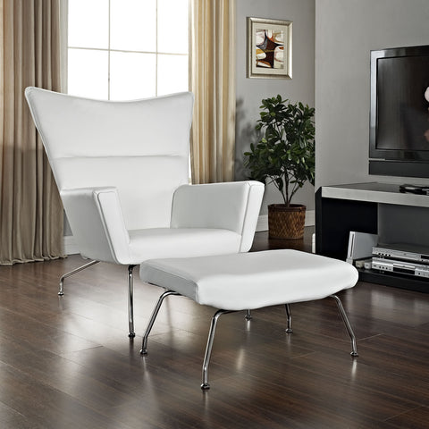 Modway Class Leather Lounge Chair