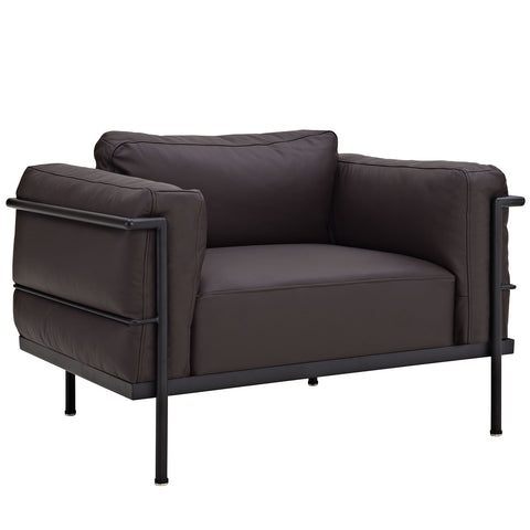 Modway Charles Grande Leather Armchair