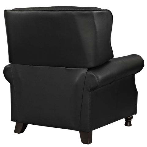 Modway Cognac Leather Recliner