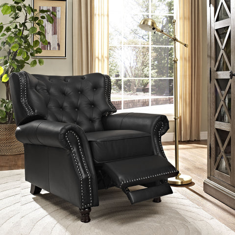 Modway Cognac Leather Recliner