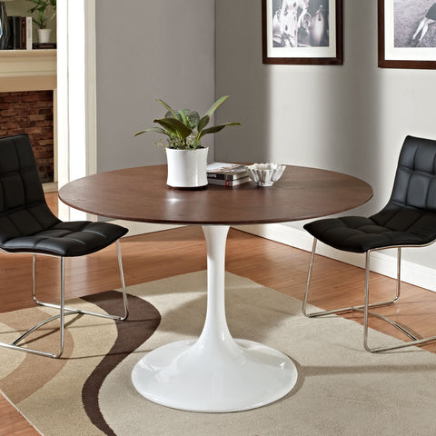 Modway Lippa 48" Walnut Dining Table