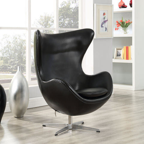 Modway Glove Leather Lounge Chair