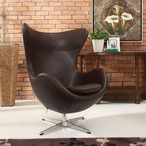 Modway Glove Leather Lounge Chair