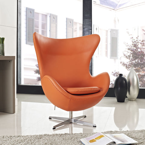Modway Glove Leather Lounge Chair