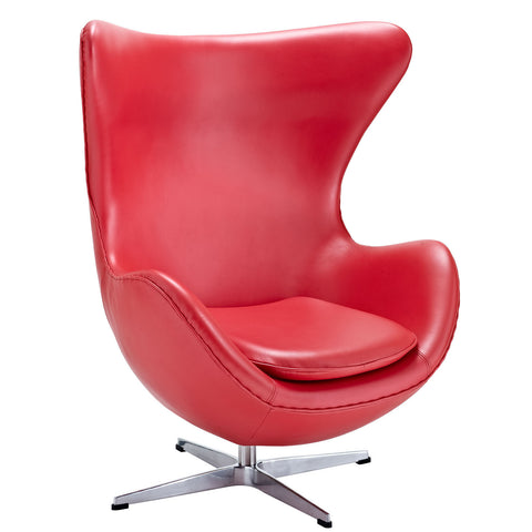Modway Glove Leather Lounge Chair