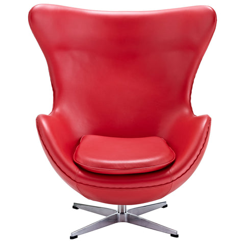 Modway Glove Leather Lounge Chair