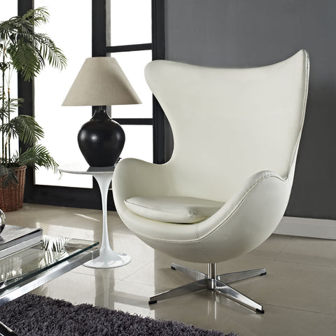 Modway Glove Leather Lounge Chair