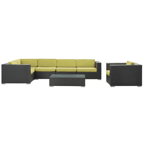 Modway Corona 7 Piece Outdoor Patio Sectional Set