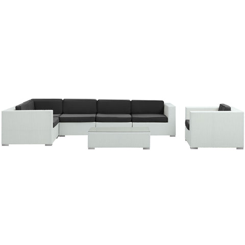 Modway Corona 7 Piece Outdoor Patio Sectional Set