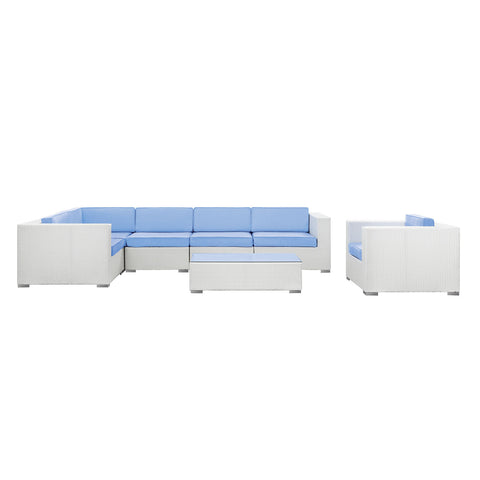 Modway Corona 7 Piece Outdoor Patio Sectional Set