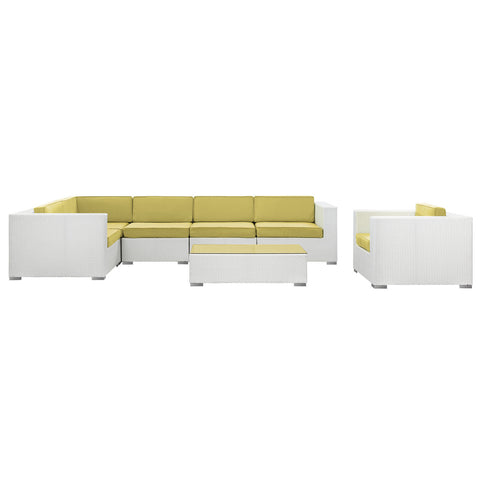 Modway Corona 7 Piece Outdoor Patio Sectional Set