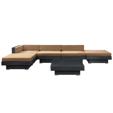 Modway Laguna 6 Piece Outdoor Patio Sectional Set