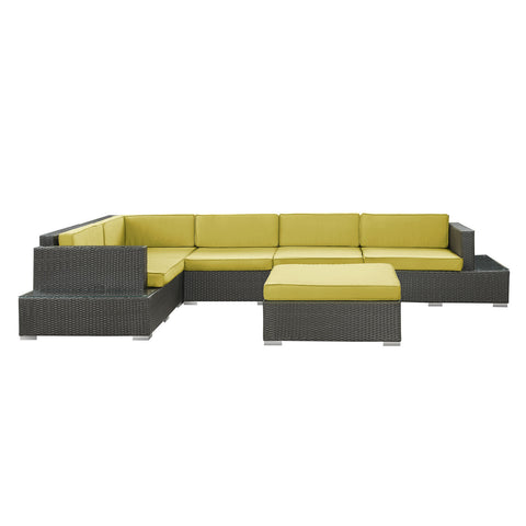 Modway Harbor 6 Piece Outdoor Patio Sectional Set