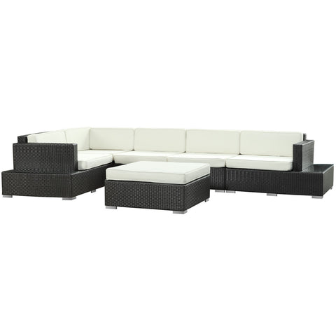 Modway Harbor 6 Piece Outdoor Patio Sectional Set