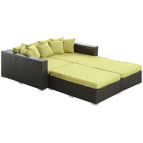 Modway Palisades 4 Piece Outdoor Patio Daybed