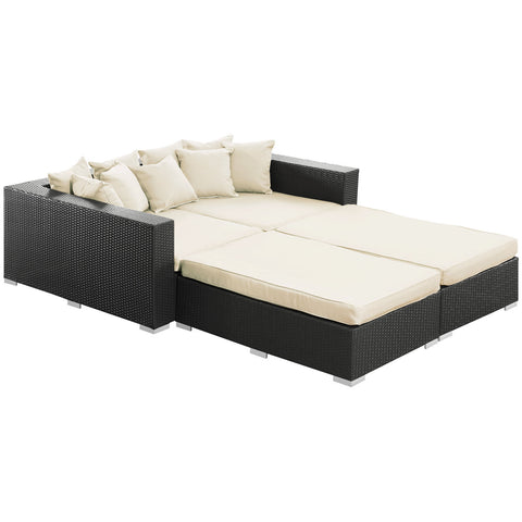 Modway Palisades 4 Piece Outdoor Patio Daybed