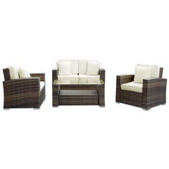 Modway Carmel 4 Piece Outdoor Patio Sofa Set