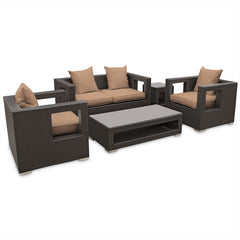 Modway Lunar 5 Piece Outdoor Patio Sofa Set