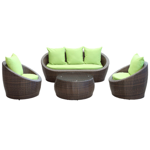 Modway Avo 4 Piece Outdoor Patio Sofa Set