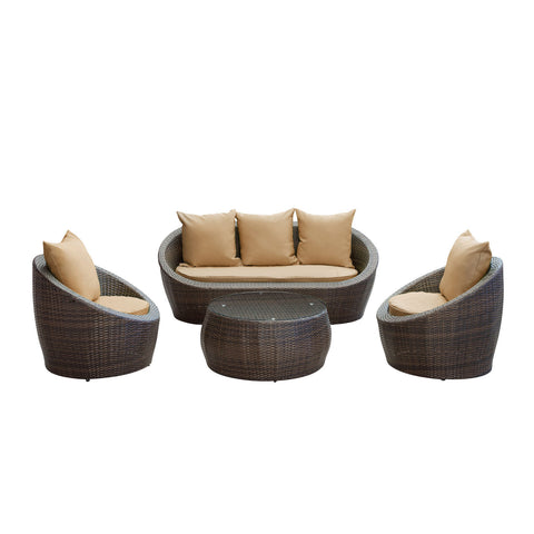 Modway Avo 4 Piece Outdoor Patio Sofa Set
