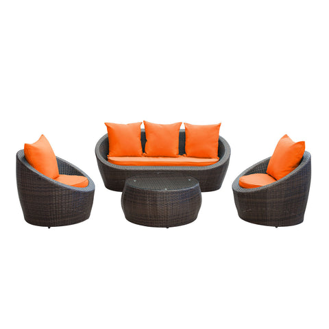 Modway Avo 4 Piece Outdoor Patio Sofa Set