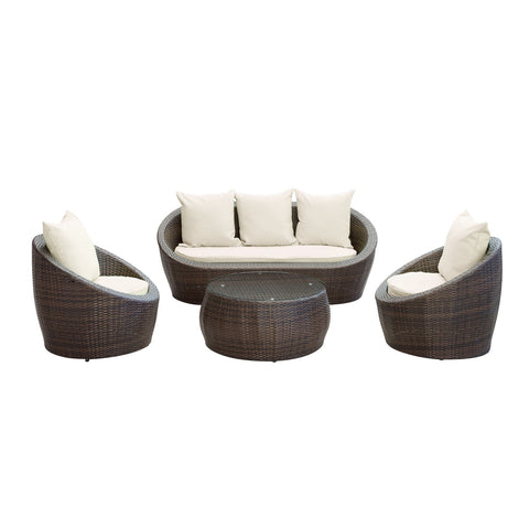 Modway Avo 4 Piece Outdoor Patio Sofa Set
