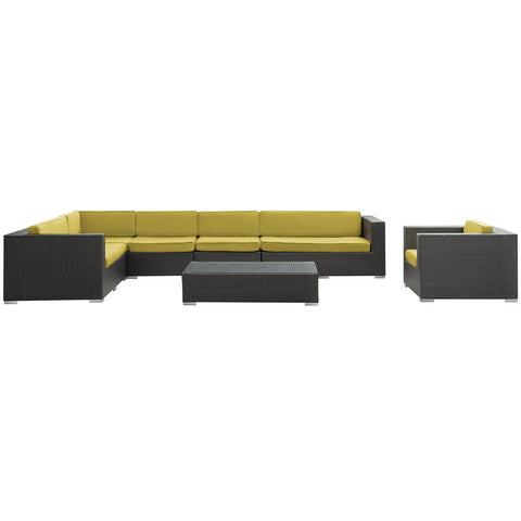 Modway Palm 7 Piece Outdoor Patio Sectional Set